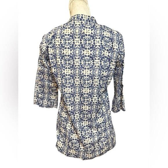 Figue Artisian Lulie Tunic Sequined Top block print small - Picture 3 of 5